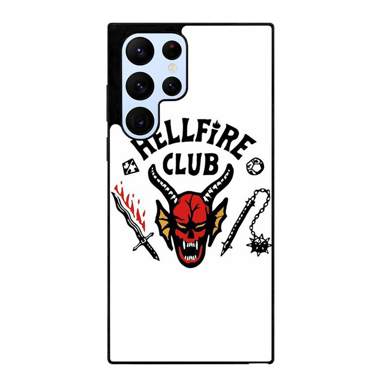 HELLFIRE CLUB STRANGER THING WHITE Samsung Galaxy S22 Ultra Case Cover