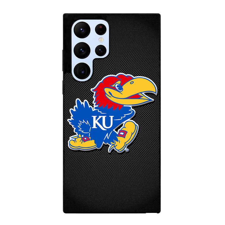 KANSAS JAYHAWKS LOGO CARBON Samsung Galaxy S22 Ultra Case Cover