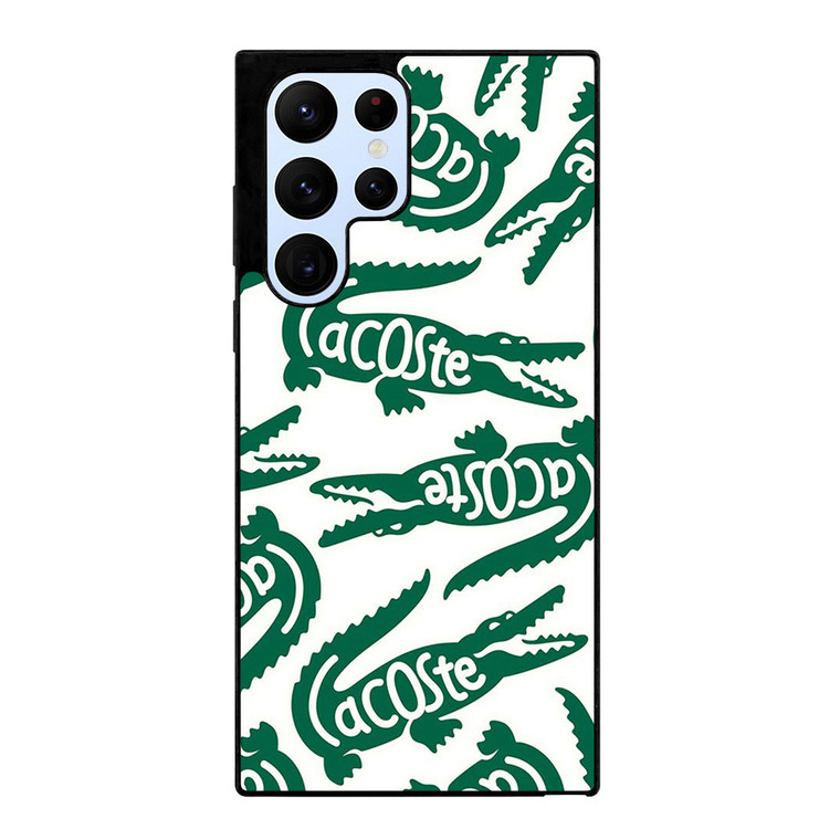 LACOSTE PATTERN Samsung Galaxy S22 Ultra Case Cover LACOSTE PATTERN Samsung Galaxy S22 Ultra Case Cover