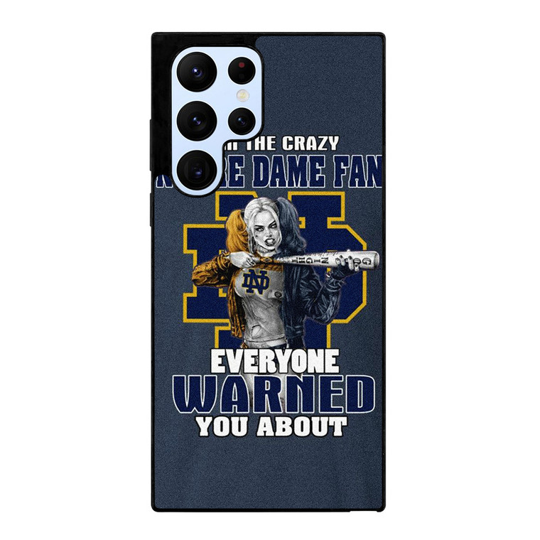 NOTRE DAME FIGHTING HARLEY QUINN Samsung Galaxy S22 Ultra Case Cover