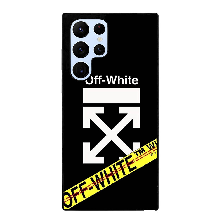 OFF WHITE YELLOW LABEL Samsung Galaxy S22 Ultra Case Cover