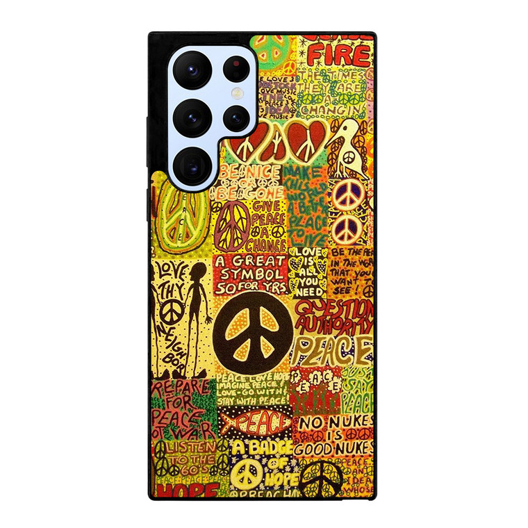 PEACE TAPESTRY PATTERN Samsung Galaxy S22 Ultra Case Cover