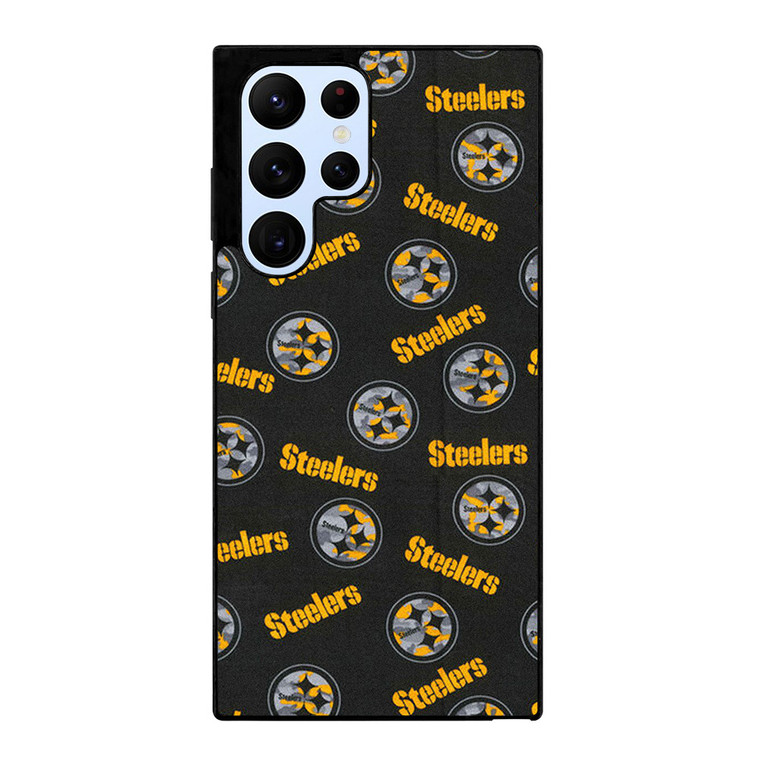 PITTSBURGH STEELERS FOOTBALL PATTERN Samsung Galaxy S22 Ultra Case Cover