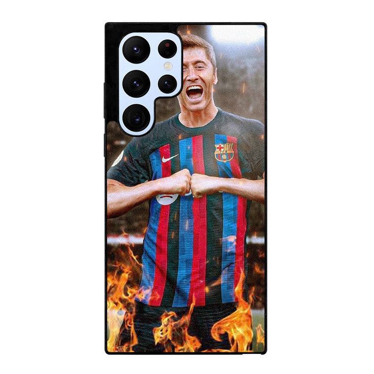 ROBERT LEWANDOWSKI FC BARCELONA Samsung Galaxy S22 Ultra Case Cover