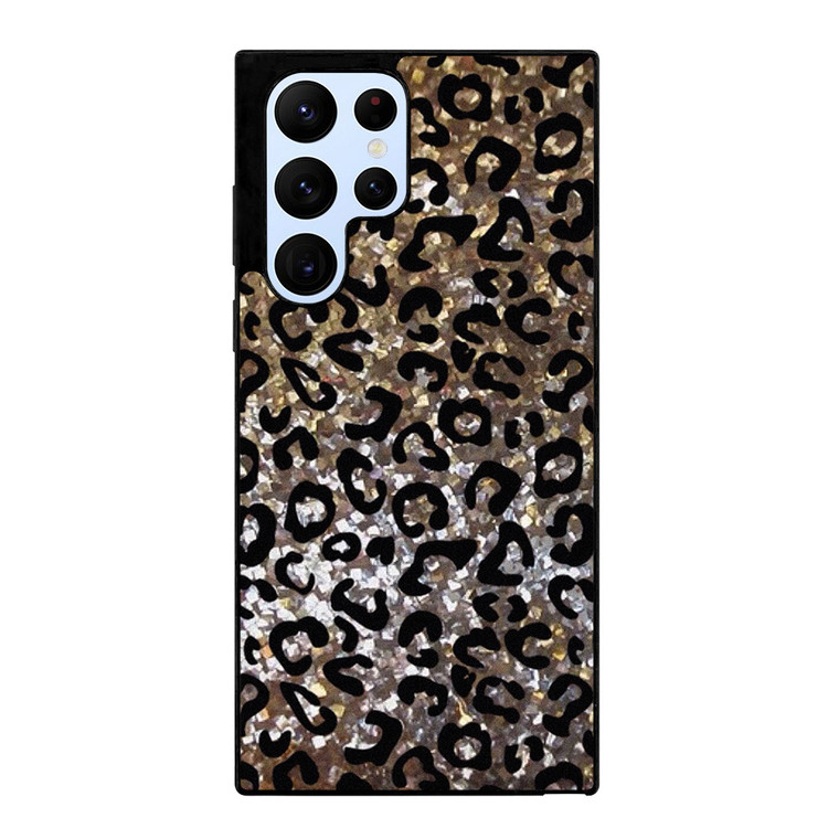 SPARKLY LEOPARD SKIN Samsung Galaxy S22 Ultra Case Cover