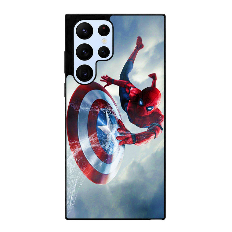 SPIDERMAN X CAPTAIN AMERICA Samsung Galaxy S22 Ultra Case Cover