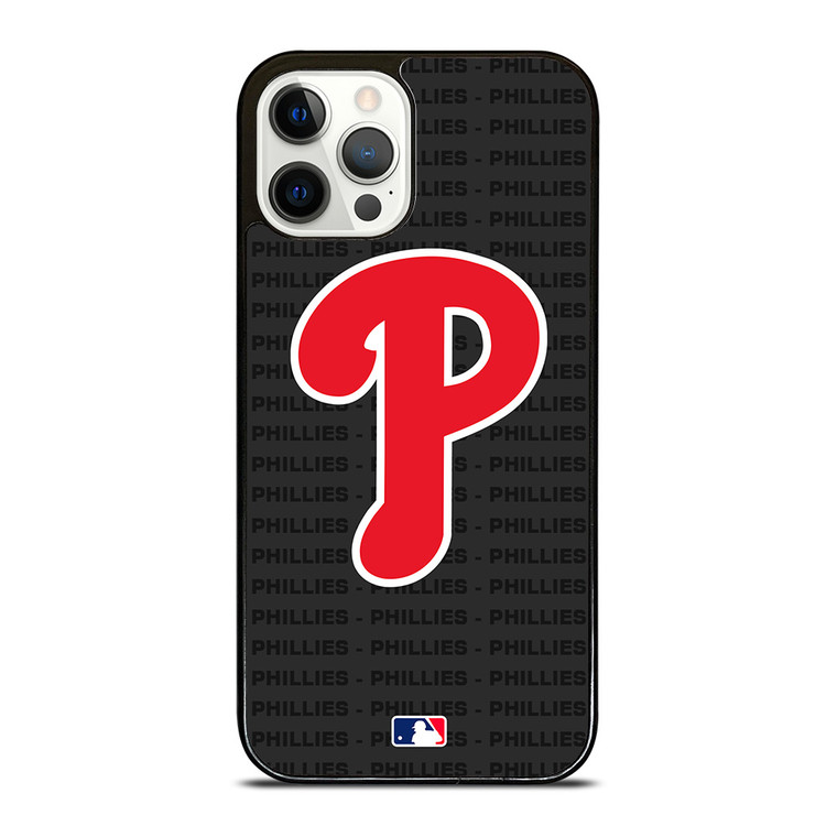 PHILADELPHIA PHILLIES BASEBALL BLACK iPhone 12 Pro Case Cover PHILADELPHIA PHILLIES BASEBALL BLACK iPhone 12 Pro Case Cover