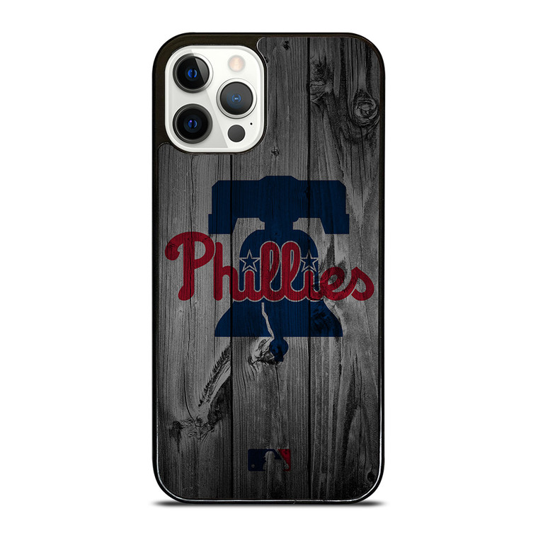 PHILADELPHIA PHILLIES BASEBALL MLB WOOD LOGO iPhone 12 Pro Case Cover