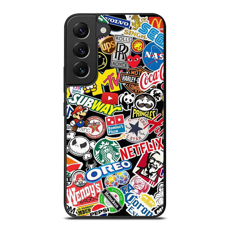 FAMOUS BRAND LOGO MIX Samsung Galaxy S22 Plus Case Cover