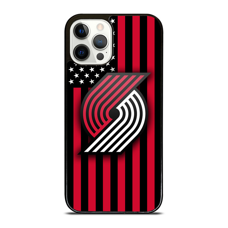 PORTLAND TRAIL BLAZERS NBA USA FLAG iPhone 12 Pro Case Cover