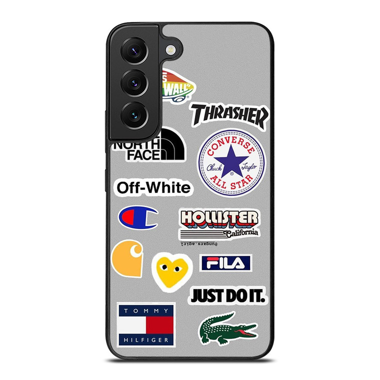 SKATEBOARD BRAND STICKER COLLAGE Samsung Galaxy S22 Plus Case Cover