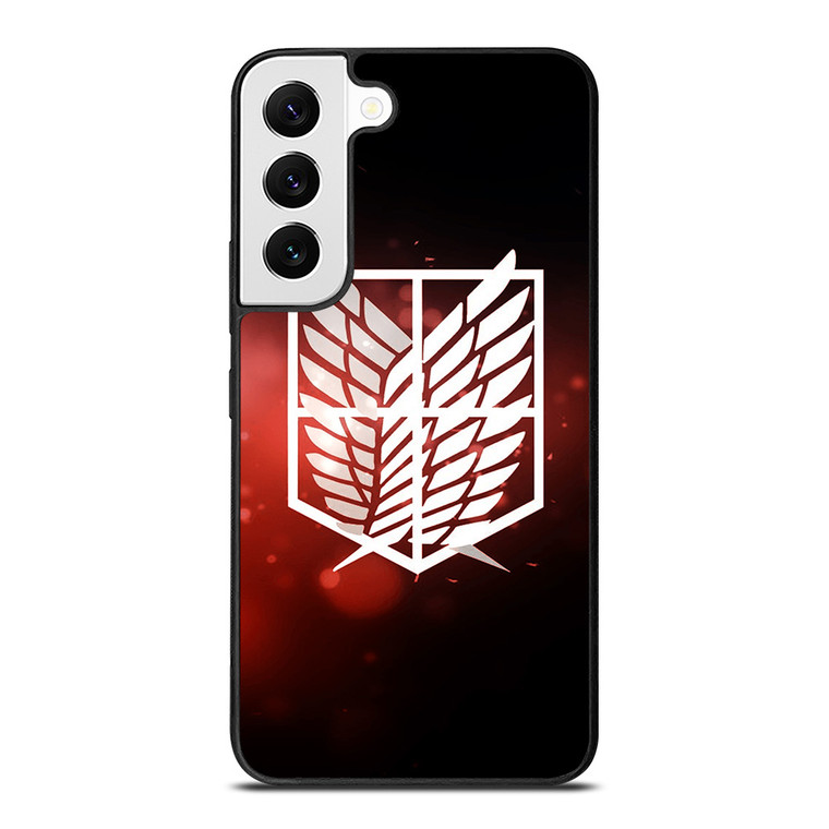 ATTACK ON TITAN LOGO RED Samsung Galaxy S22 Case Cover