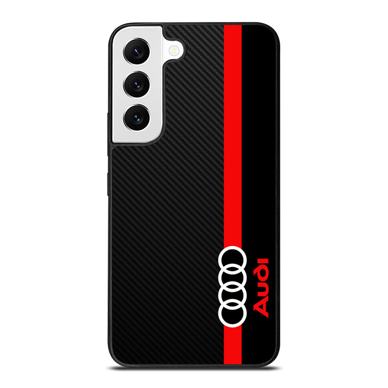 AUDI RED STRIPE LOGO Samsung Galaxy S22 Case Cover AUDI RED STRIPE LOGO Samsung Galaxy S22 Case Cover