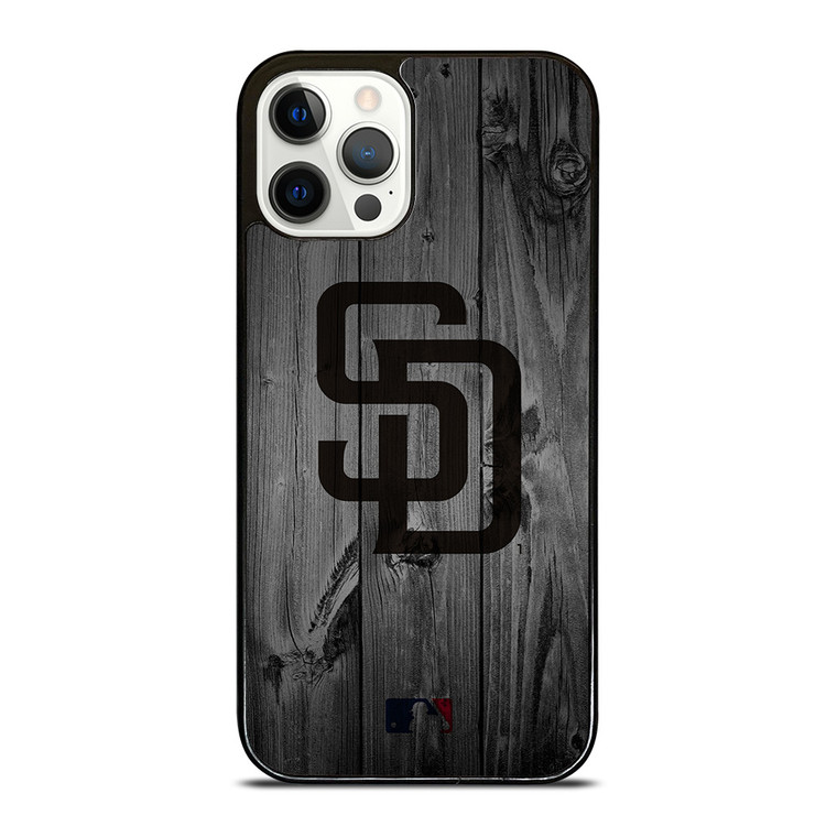 SAN DIEGO PADRES BASEBALL MLB WOOD LOGO iPhone 12 Pro Case Cover
