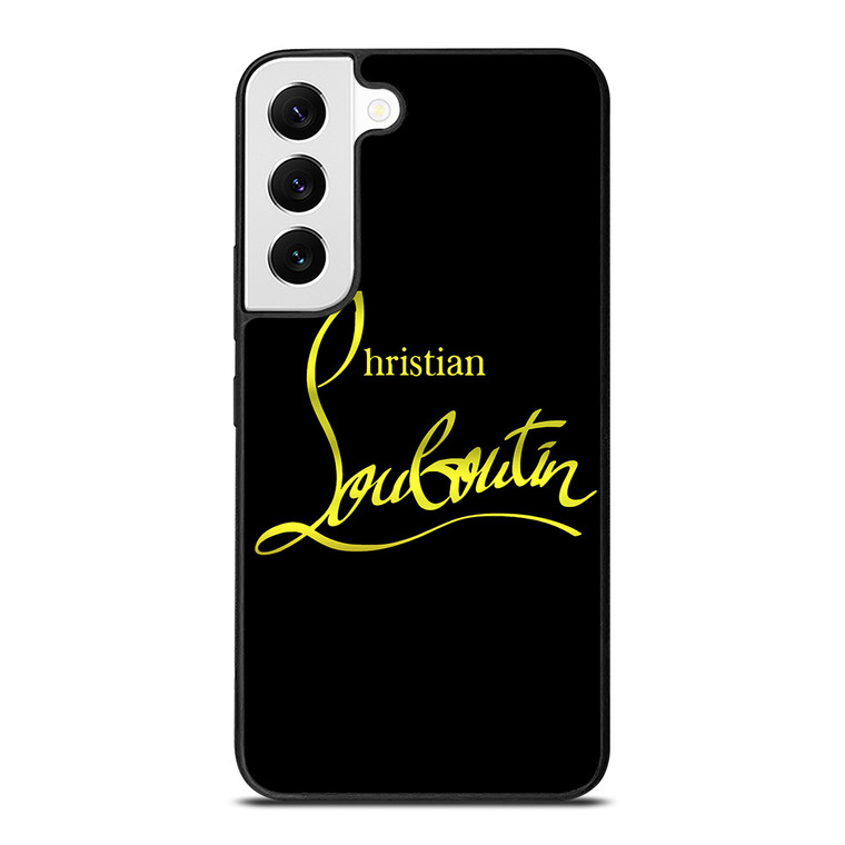 CHRISTIAN LOUBOUTIN GOLD LOGO Samsung Galaxy S22 Case Cover