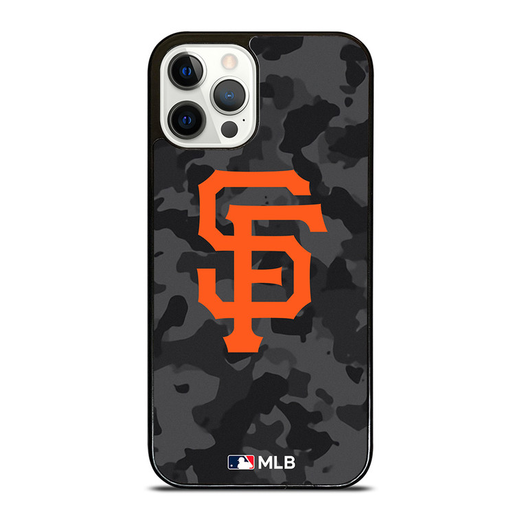 SAN FRANCISCO GIANTS BASEBALL BLACK CAMO iPhone 12 Pro Case Cover