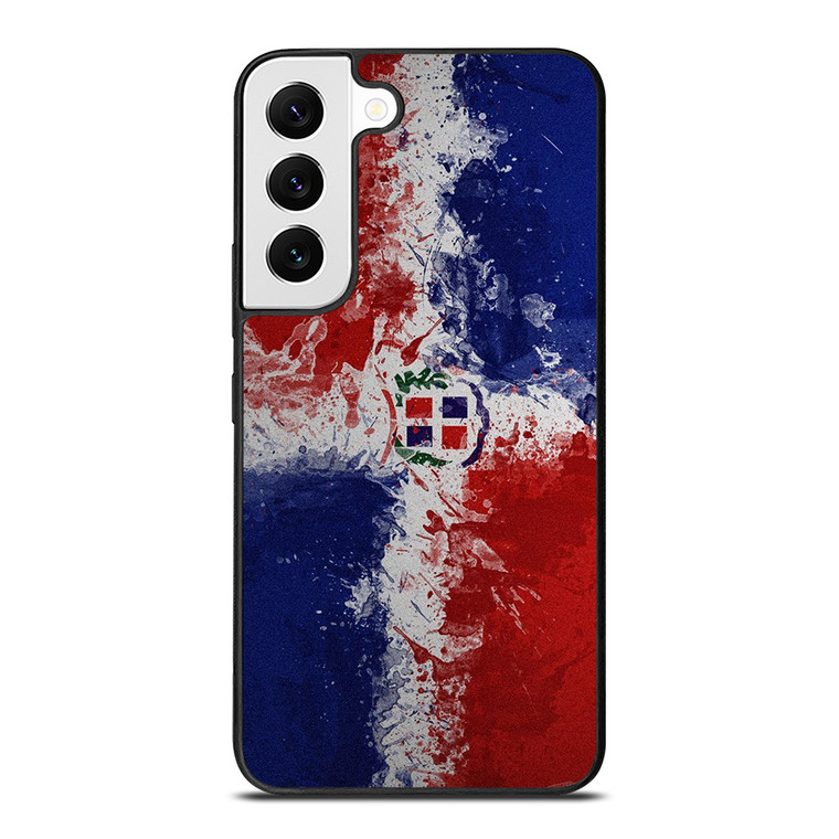 DOMINICAN REPUBLIC FLAG ART Samsung Galaxy S22 Case Cover