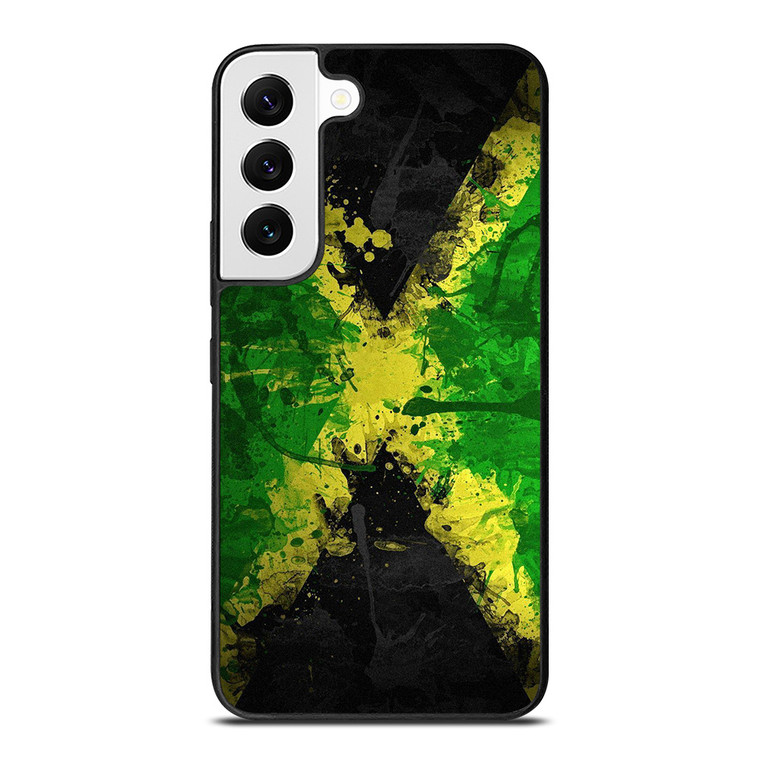 JAMAICAN FLAG SPLASH Samsung Galaxy S22 Case Cover