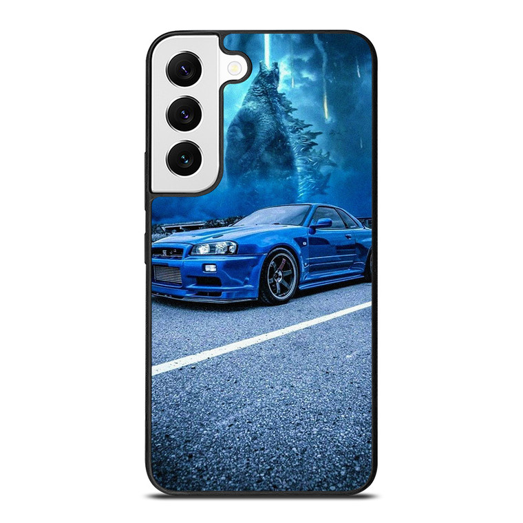 NISSAN GTR GODZILLA BLUE 2 Samsung Galaxy S22 Case Cover