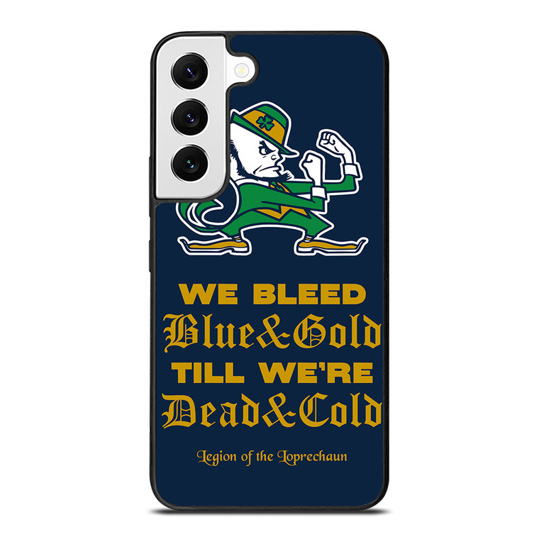 NOTRE DAME BLEED BLUE AND GOLD Samsung Galaxy S22 Case Cover