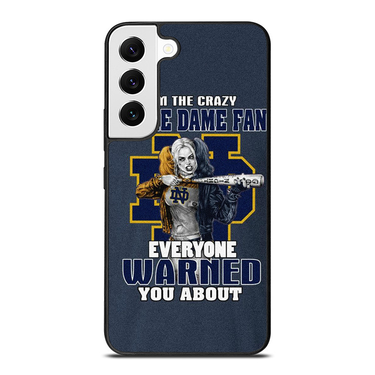 NOTRE DAME FIGHTING HARLEY QUINN Samsung Galaxy S22 Case Cover
