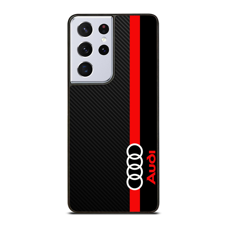 AUDI RED STRIPE LOGO Samsung Galaxy S21 Ultra Case Cover