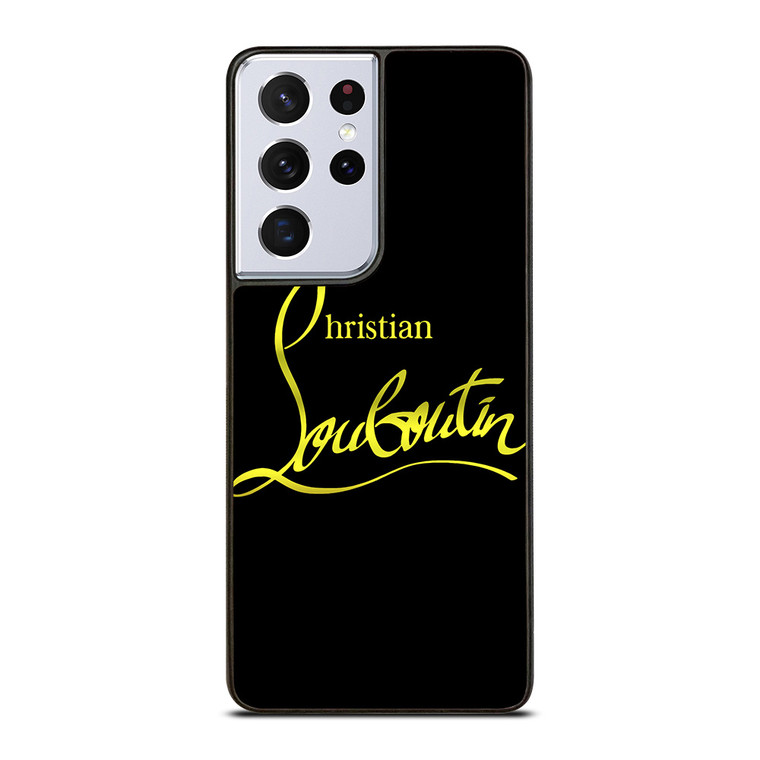 CHRISTIAN LOUBOUTIN GOLD LOGO Samsung Galaxy S21 Ultra Case Cover