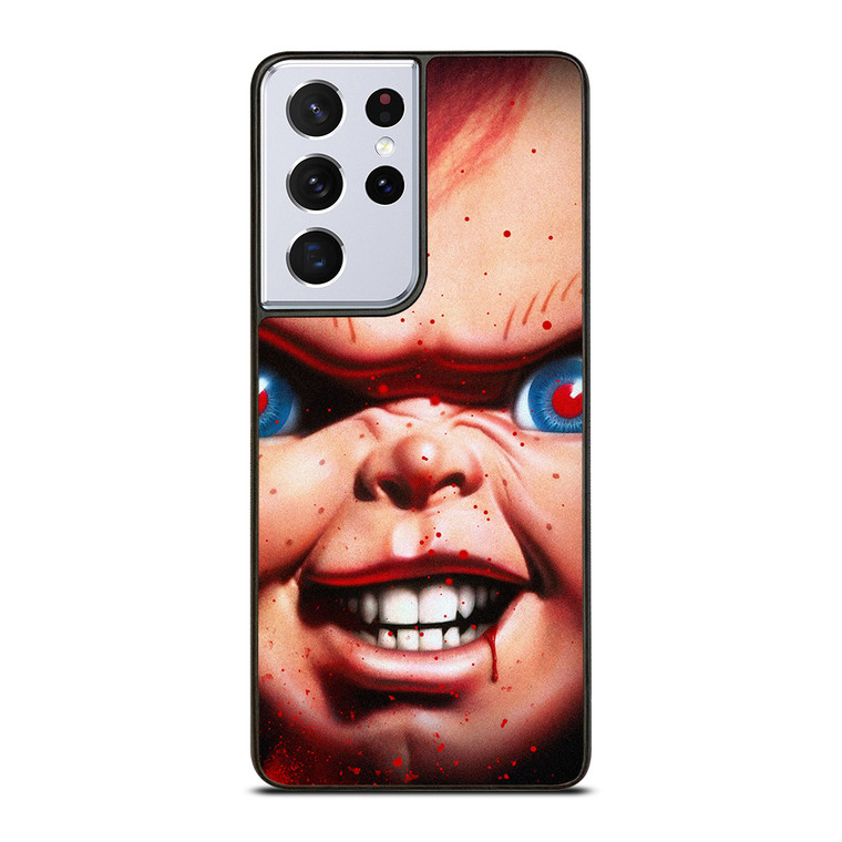CHUCKY CHILD'S PLAY FACE Samsung Galaxy S21 Ultra Case Cover