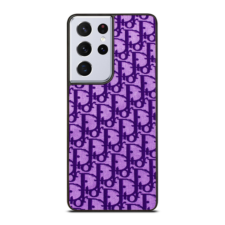 DIOR LOGO PURPLE Samsung Galaxy S21 Ultra Case Cover