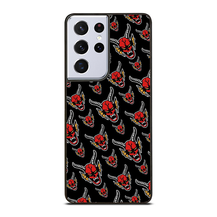 HELLFIRE CLUB STRANGER THINGS PATTERN 2 Samsung Galaxy S21 Ultra Case Cover