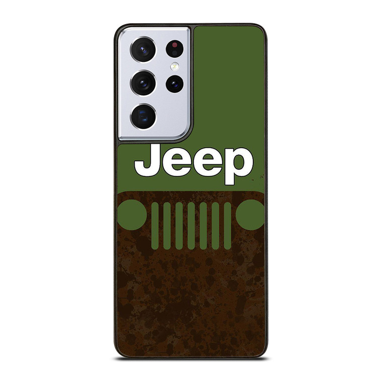 JEEP GREEN RUSTY LOGO Samsung Galaxy S21 Ultra Case Cover