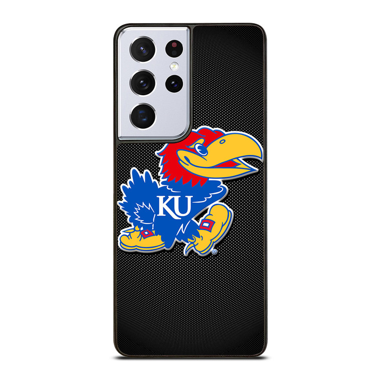 KANSAS JAYHAWKS LOGO CARBON Samsung Galaxy S21 Ultra Case Cover
