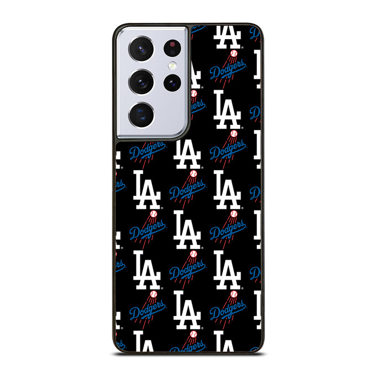 LOS ANGELES DODGERS BASEBALL PATTERN Samsung Galaxy S21 Ultra Case Cover