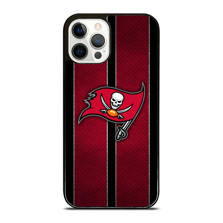 TAMPA BAY BUCCANEERS NFL METAL STRIPE iPhone 12 Pro Case Cover
