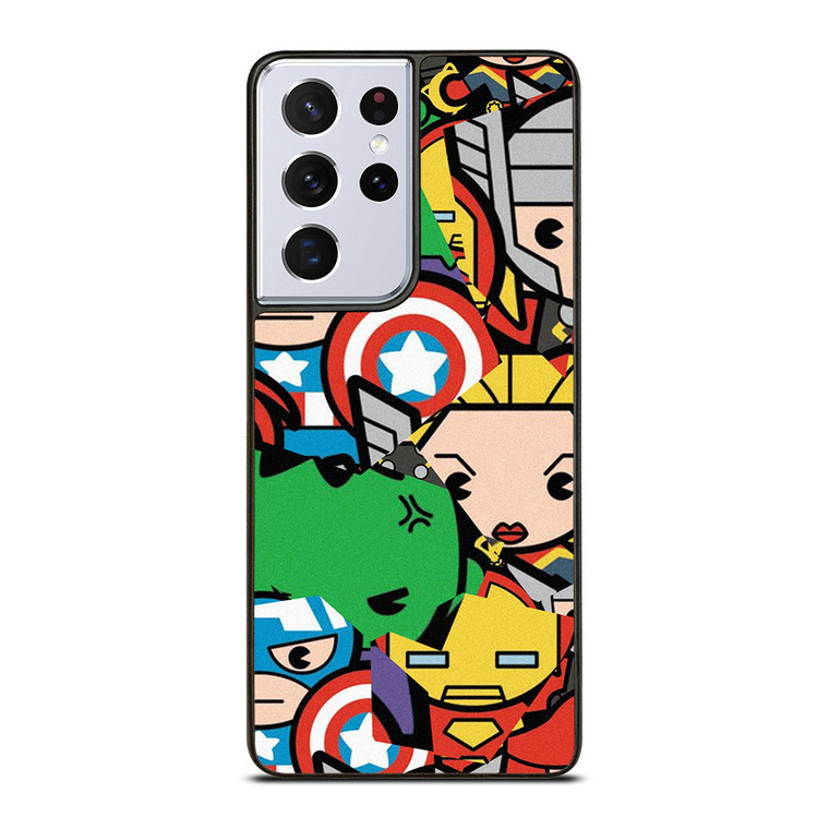MARVEL COMIC CHARACTERS COLLAGE Samsung Galaxy S21 Ultra Case Cover