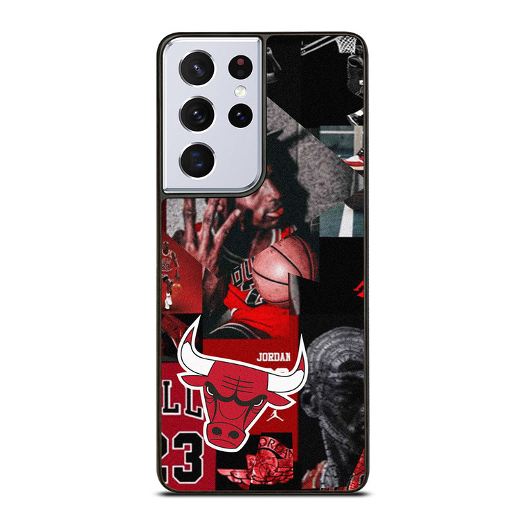 MICHAEL JORDAN CHICAGO BULLS COLLAGE Samsung Galaxy S21 Ultra Case Cover