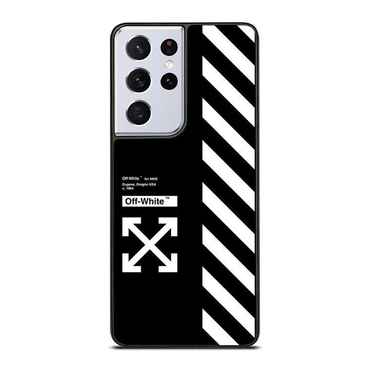 OFF WHITE USA STRIPE Samsung Galaxy S21 Ultra Case Cover