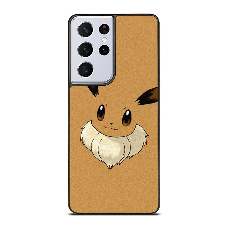 POKEMON CUTE EEVEE FLAT Samsung Galaxy S21 Ultra Case Cover