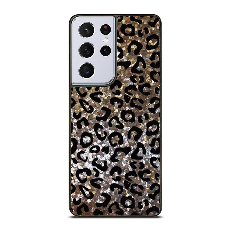 SPARKLY LEOPARD SKIN Samsung Galaxy S21 Ultra Case Cover