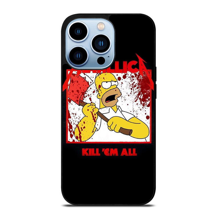 METALLICA KILL EM ALL SIMPSONS iPhone 13 Pro Max Case Cover