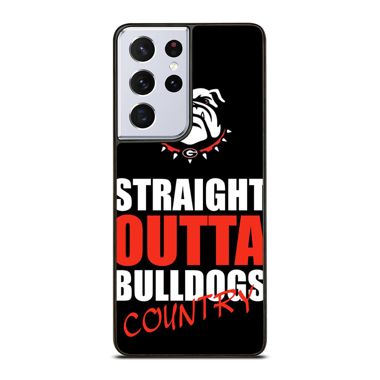 STRAIGHT OUTTA GEORGIA BULLDOGS Samsung Galaxy S21 Ultra Case Cover