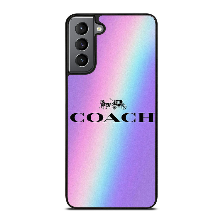 COACH NEW YORK VINTAGE RAINBOW Samsung Galaxy S21 Plus Case Cover