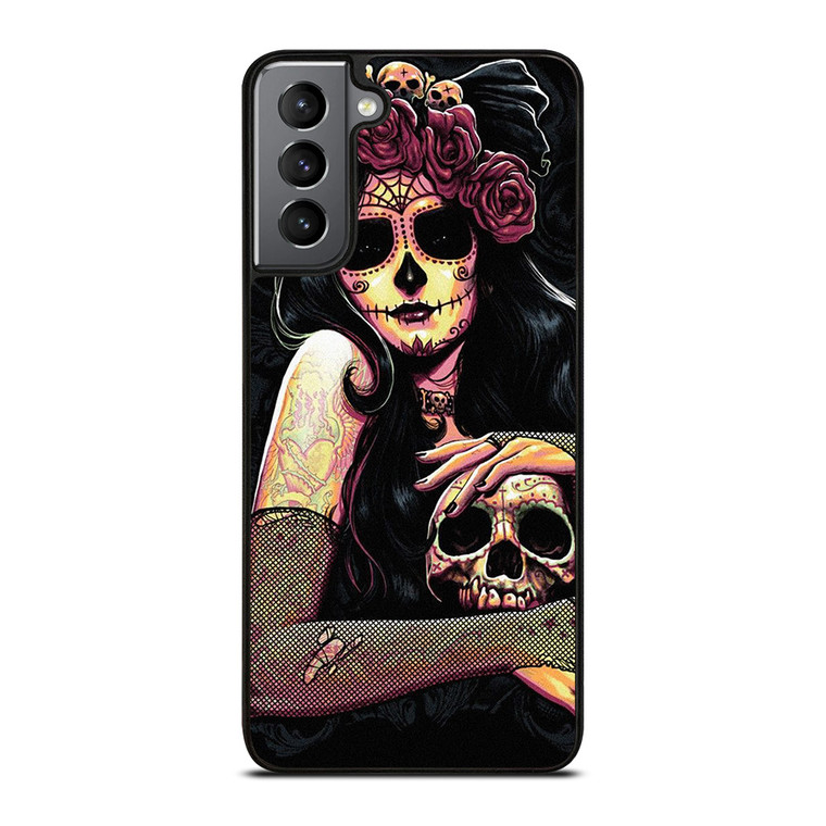 DIA DE LOS MUERTOS ART Samsung Galaxy S21 Plus Case Cover