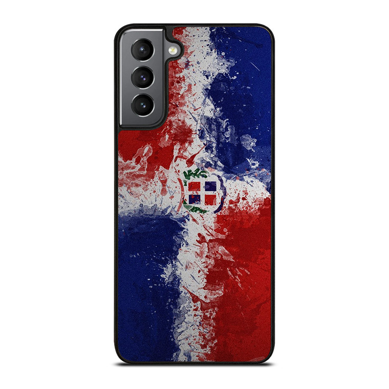 DOMINICAN REPUBLIC FLAG ART Samsung Galaxy S21 Plus Case Cover
