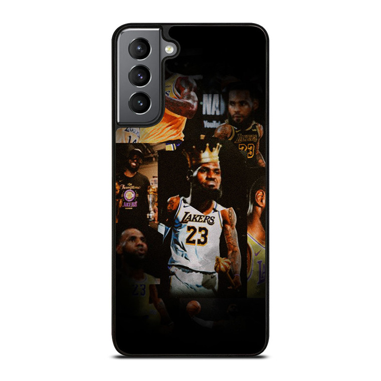 LEBRON JAMES LAKERS COLLAGE Samsung Galaxy S21 Plus Case Cover