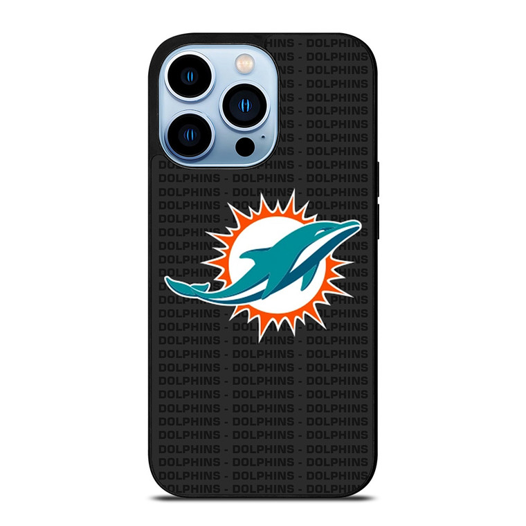 MIAMI DOLPHINS FOOTBALL TEXT iPhone 13 Pro Max Case Cover
