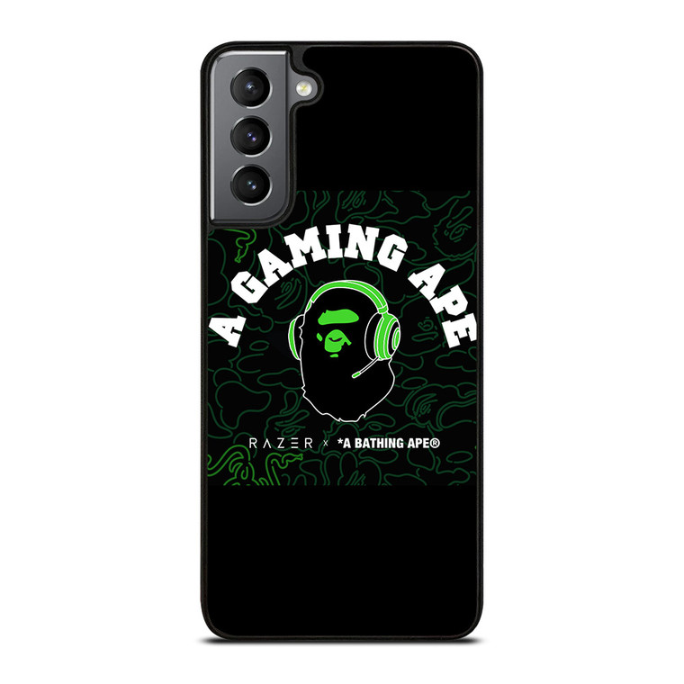 RAZER X BAPE A GAMING APE Samsung Galaxy S21 Plus Case Cover