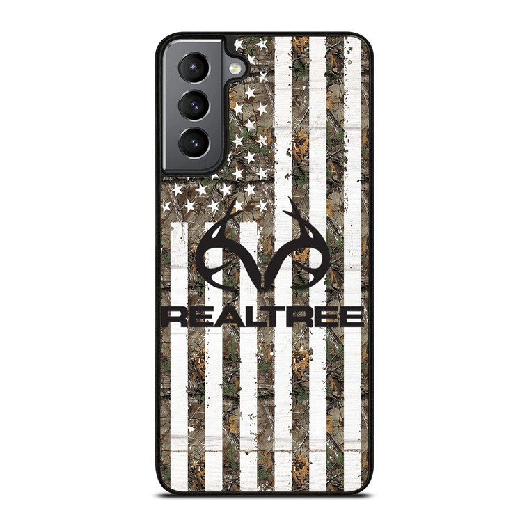 REALTREE AMERICAN FLAG LOGO Samsung Galaxy S21 Plus Case Cover