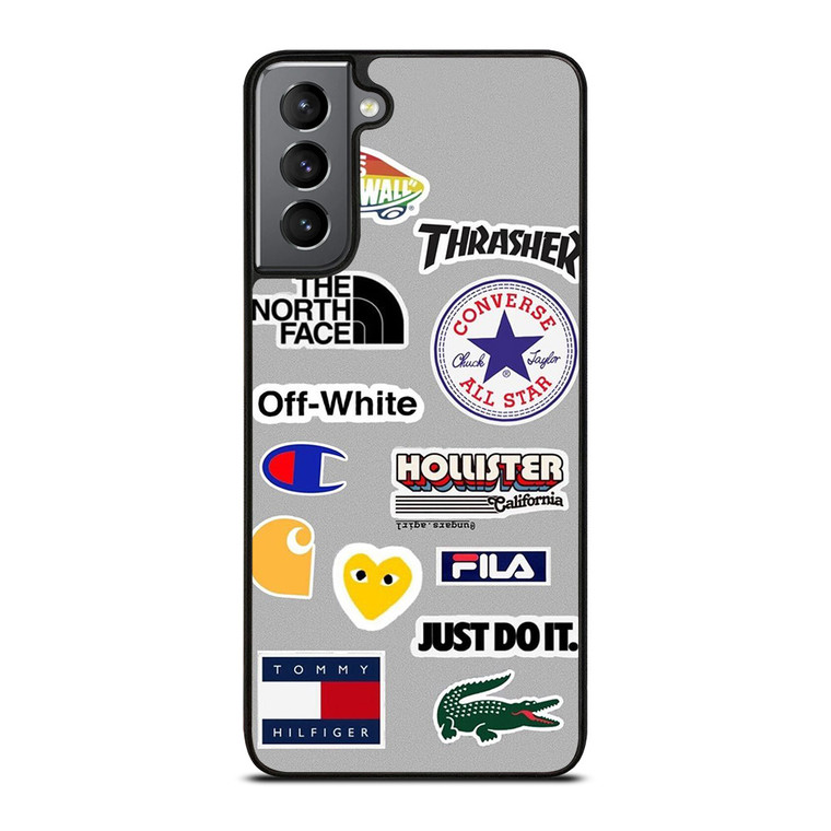 SKATEBOARD BRAND STICKER COLLAGE Samsung Galaxy S21 Plus Case Cover