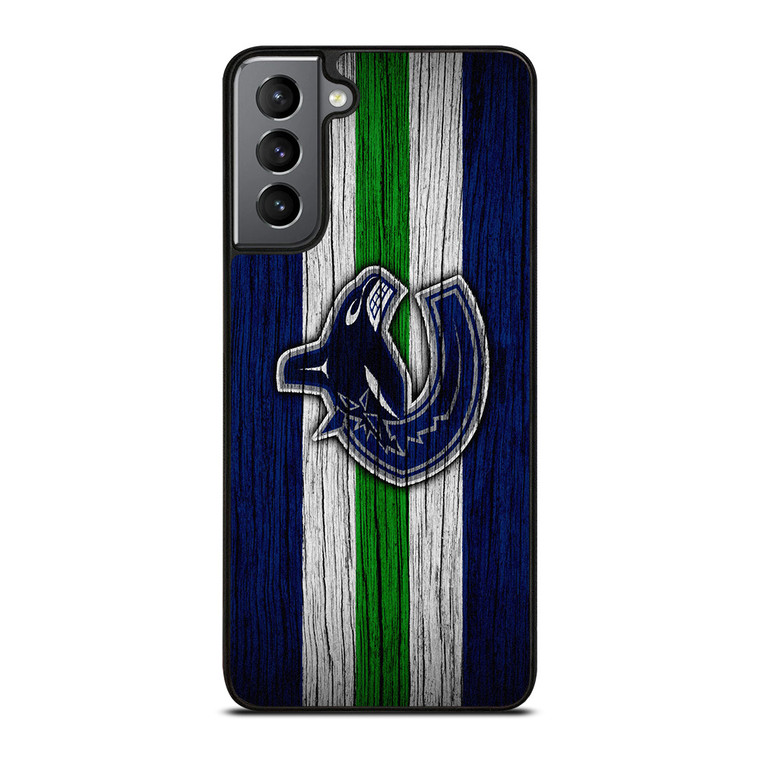 VANCOUVER CANUCKS WOODEN LOGO Samsung Galaxy S21 Plus Case Cover